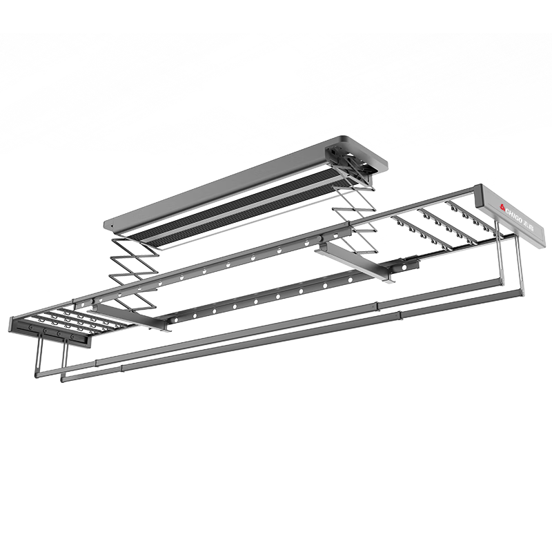 志高（CHIGO）电动晾衣架遥控升降阳台智能家用自动伸缩晾衣杆被子晒衣架 照明+杀菌+风干+烘干+横杆+语音