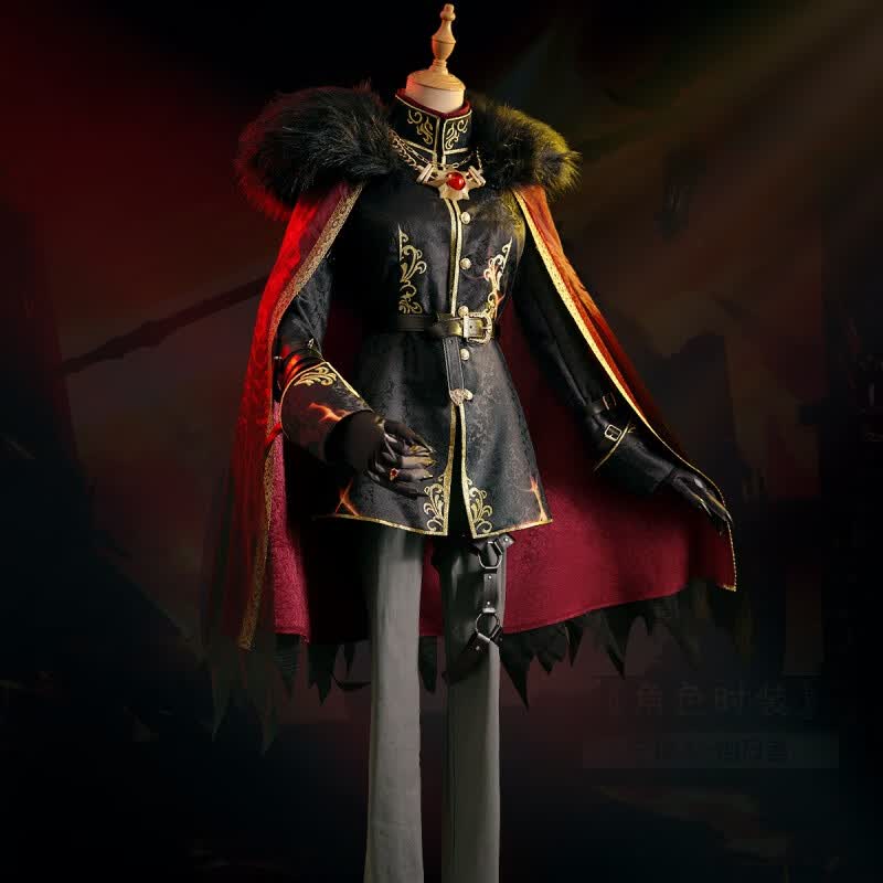 觅佰第五人格cos 守夜人蚀日者cosplay太阳金皮稀世时装游戏 黑色 全款(未拍定金拍此) x L怎么看?