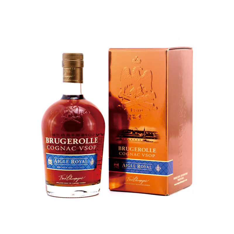 brugerolle鹰爵 皇庭vsop 大小香槟区干邑白兰地 法国原瓶进口洋酒