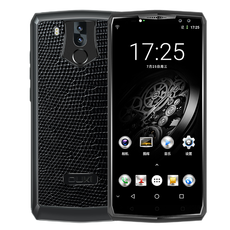 欧奇（OUKI）OK K10伯爵版一万毫安手机 超长待机智能手机 全网通4G商务手机 6+128GB 双卡双待 鲸鲨纹黑色