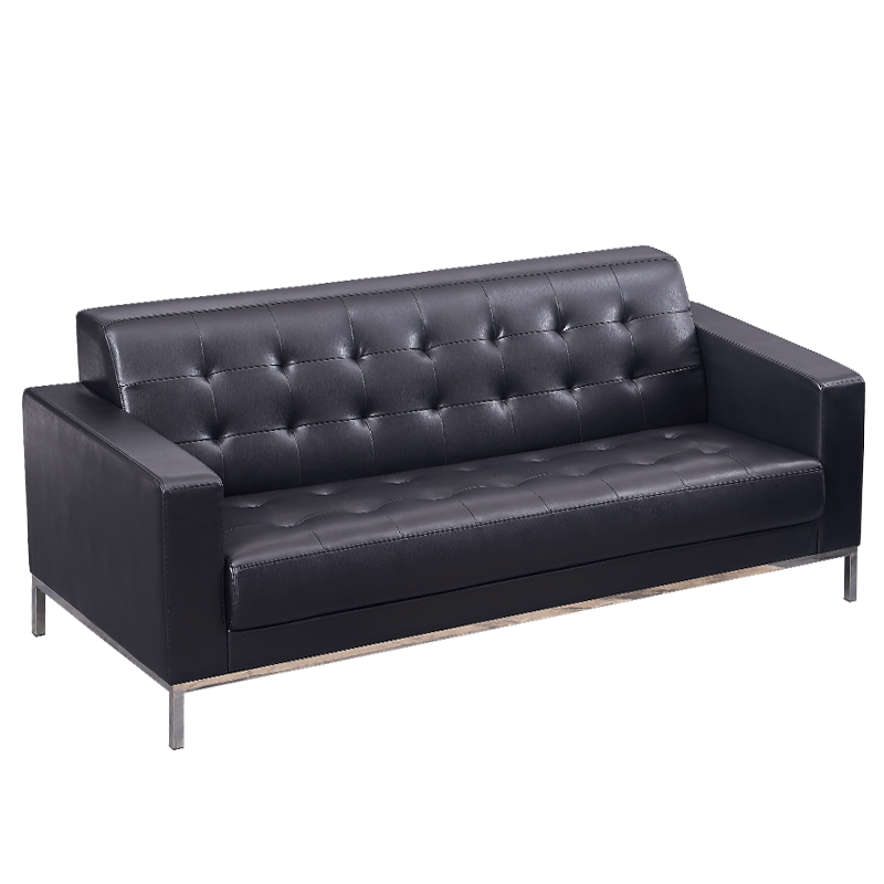 黎明 办公接待会客沙发西皮沙发休闲办公室沙发三人位