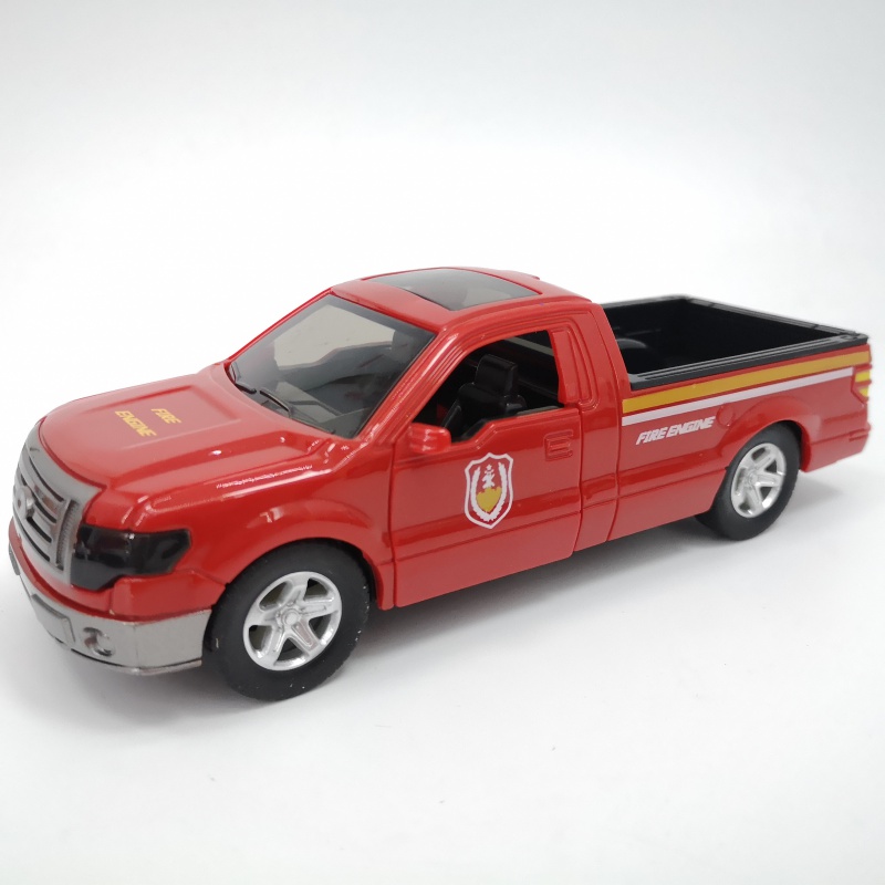 好沐音(haomuyin)声光皮卡车警车模型塑料开门兰博基尼车男孩儿童惯性