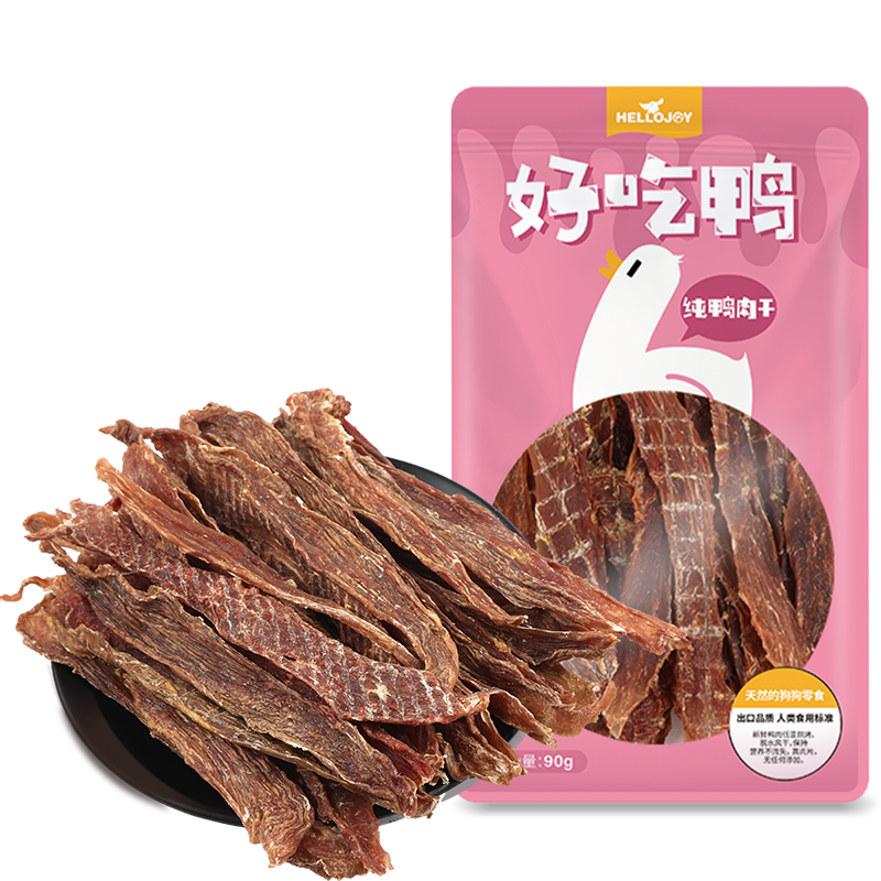 HELLOJOY 狗狗零食幼犬 鸡肉干鸭肉干90g