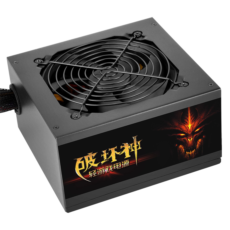先马（SAMA）破坏神450升级版 台式主机电脑电源 额定功率300W/支持6P+2P显卡供电/12cm风扇/长线材/安全稳定