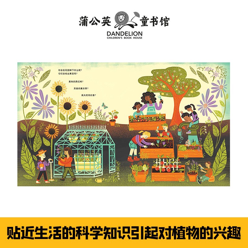 花的里面有什么 儿童绘本3-6岁图画植物科普书幼儿园小中大班宝宝观察力认知力训练游戏书详情图