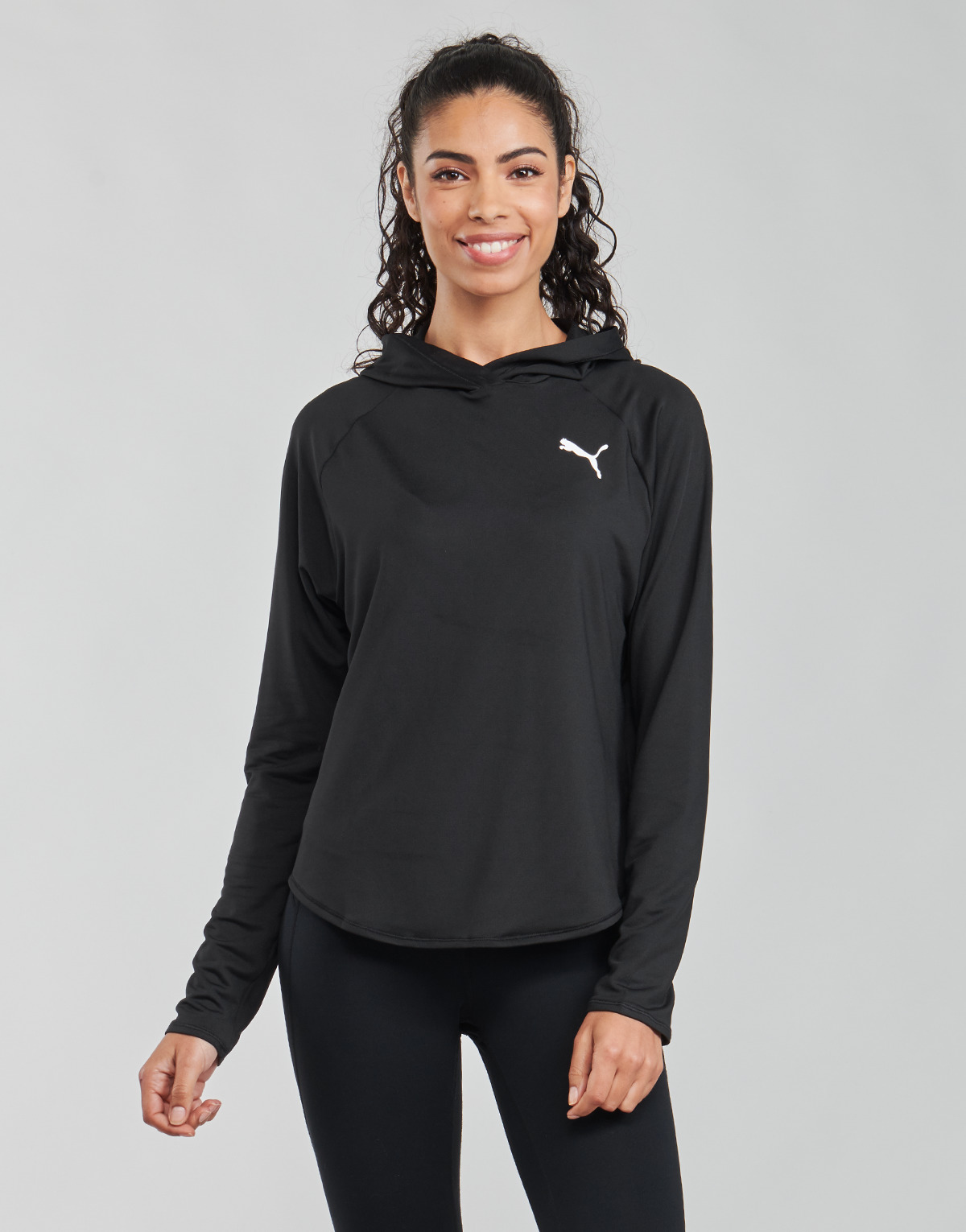 彪马(puma)puma/彪马女装上衣连帽套头运动卫衣黑色时尚休闲2024新款
