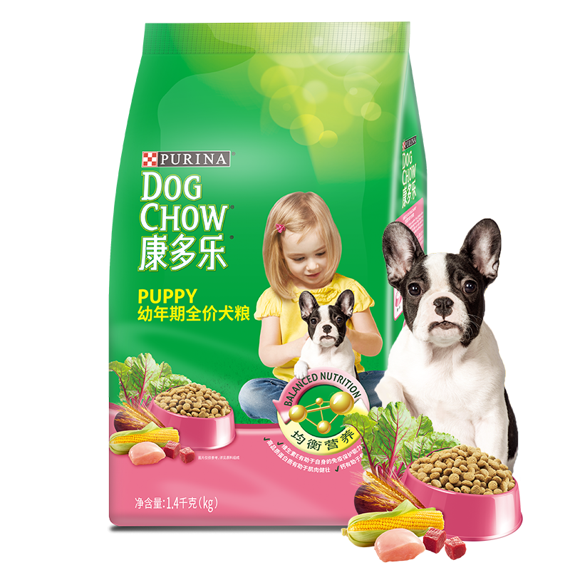康多乐(DOGCHOW)宠物幼犬狗粮全犬型1.4kg活力成长配方|价格走势&口碑评价|查询狗干粮历史价格的软件