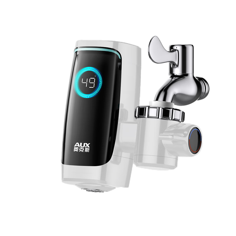 奥克斯（AUX）电热水龙头免安装快速加热厨房冷热厨房宝即热式电热水器X-SJX3接驳式加漏保