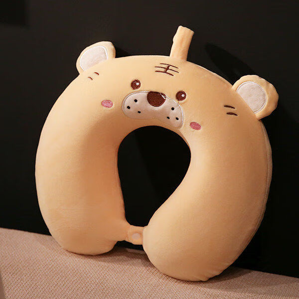 u型枕头pp棉可水洗办公室午睡颈椎枕飞机旅行头枕送礼物 小老虎记忆棉