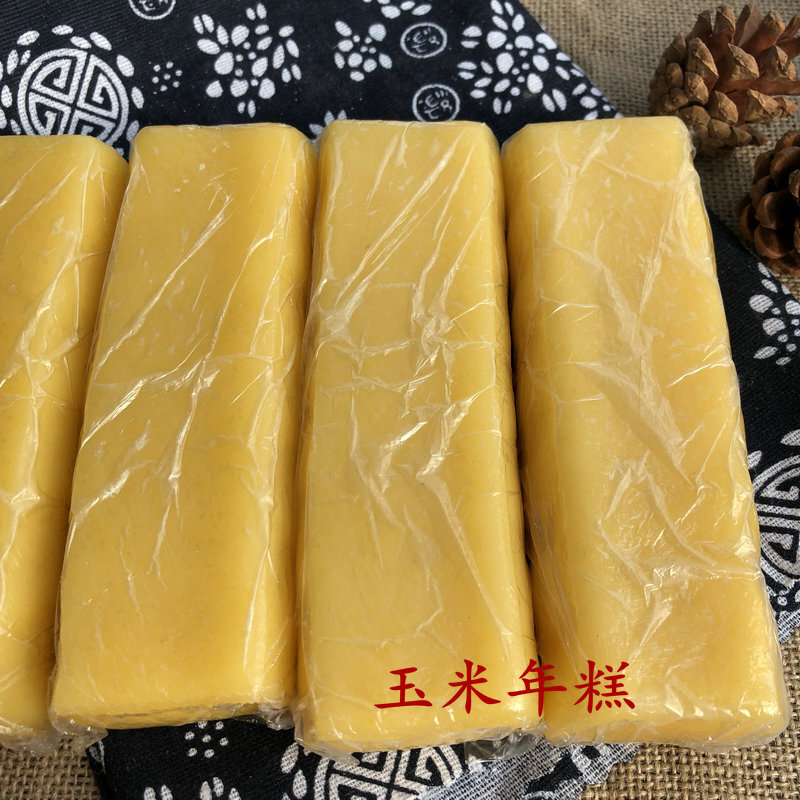 虎钢馋玉米年糕 浙江特产台州年糕 农家自制 韧性玉米年糕 260g