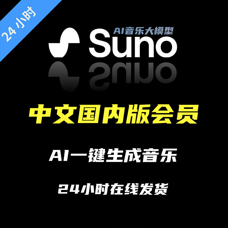 suno ai会员订阅 suno会员充值 suno V3会员独享账号充值音乐生成 [Suno官版5000分/月] 1000首