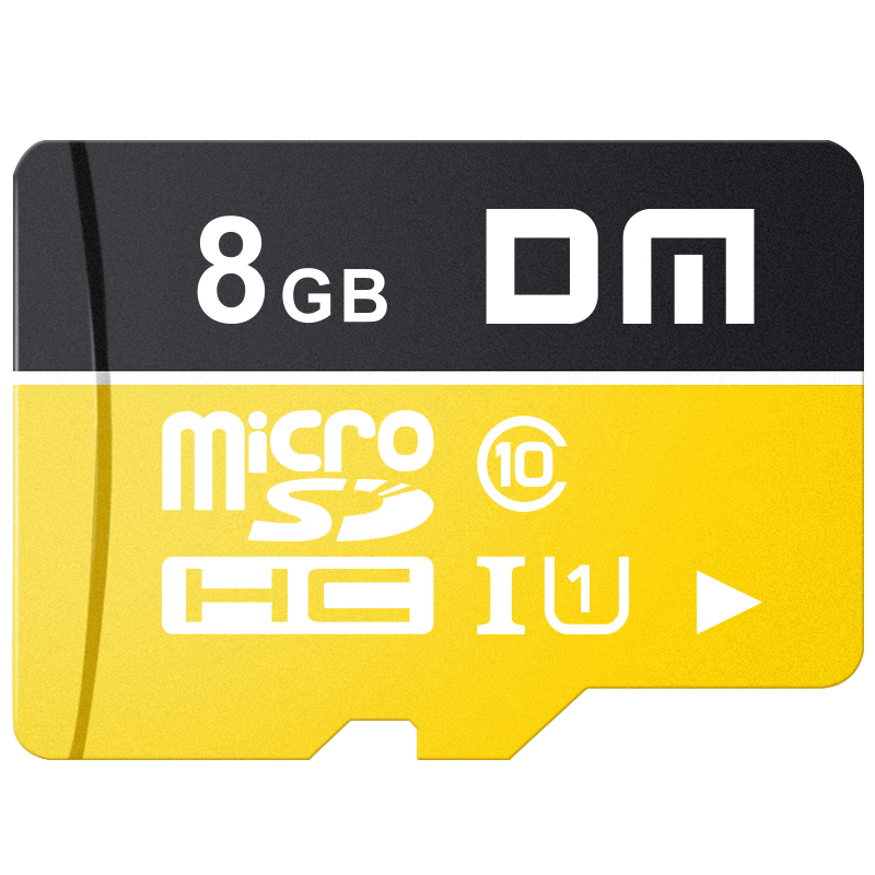 大迈（DM） 8GB TF（MicroSD）存储卡 C10 TF-U1系列 手机行车记录仪监控摄像头专用高速内存卡（金色）