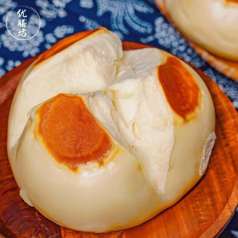 优膳坊(youshanfang)南瓜奶香开花大馒头手工山东中式牛奶胶东花饽饽