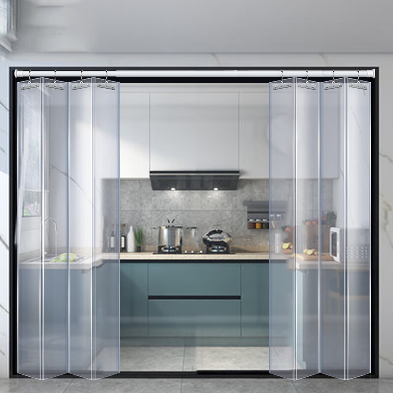 佳尔美 pvc空调门帘塑料软折叠推拉透明空调挡防风隔断帘家用商用卷帘