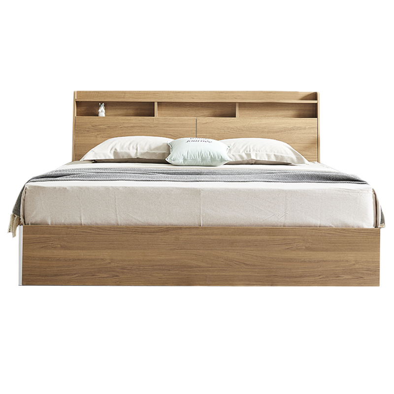 天坛家具 床 新款婚床 现代简约双人床1.8米板式床卧室家具 低箱床(不含床垫) 约1500*2000mm