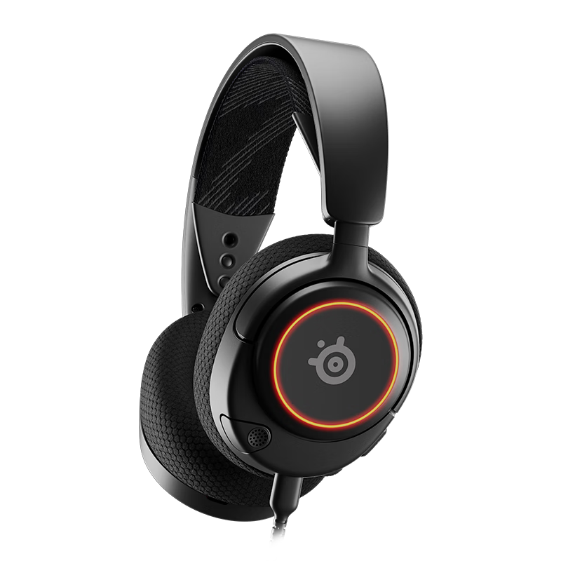 Steelseries 赛睿 寒冰新星Arctis Nova 3游戏耳机 电竞头戴式有线耳机寒冰5升级版 炫彩RGB灯效 轻量化253g