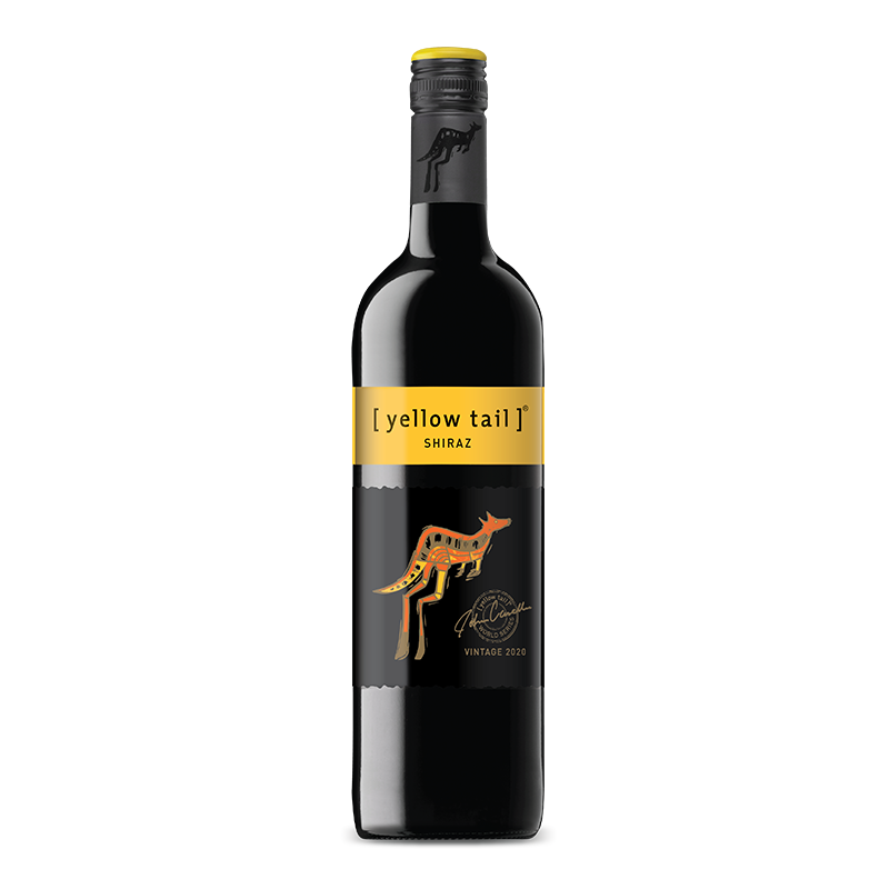 黄尾袋鼠（Yellow Tail）X系列 西拉红葡萄酒 750ml 单瓶装
