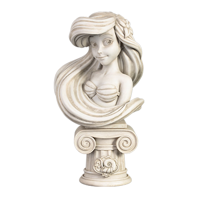 长发公主 茉莉 贝儿 迪士尼公主系列半身雕像礼物 小美人鱼 爱丽儿