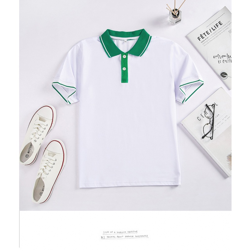 中小学生绿色校服套装夏季校服裤男女短袖上衣休闲运动校服班 袖口
