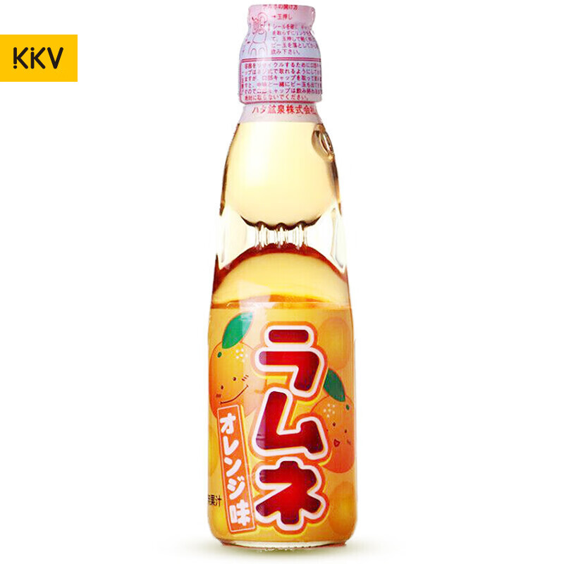 哈塔 KKV 哈达波子汽水弹珠气泡水日本进口人气饮料夏日饮品 橘子味