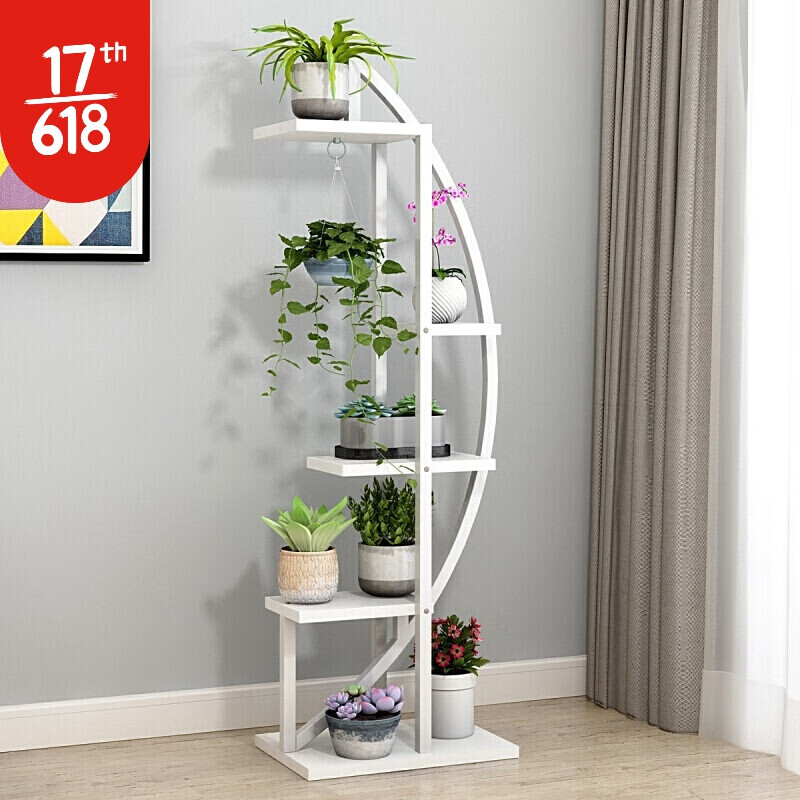 如秋【】花架花架子多层室内客厅吊兰架卧室用省空间阳台装饰置物架落