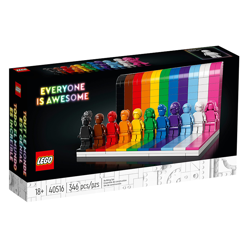 乐高（LEGO）40516 彩虹人仔 积木拼搭玩具方头仔系列