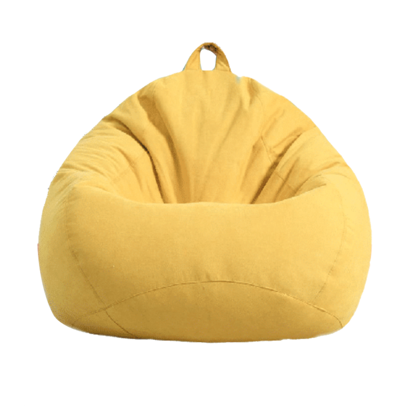 柴扉園 懒人沙发豆袋 客厅卧室阳台单人休闲布艺小沙发 网红款小户型沙发座椅 简约现代飘窗布艺懒人沙发 薄荷绿 中号90*100cm(带独立内胆,搁脚凳)