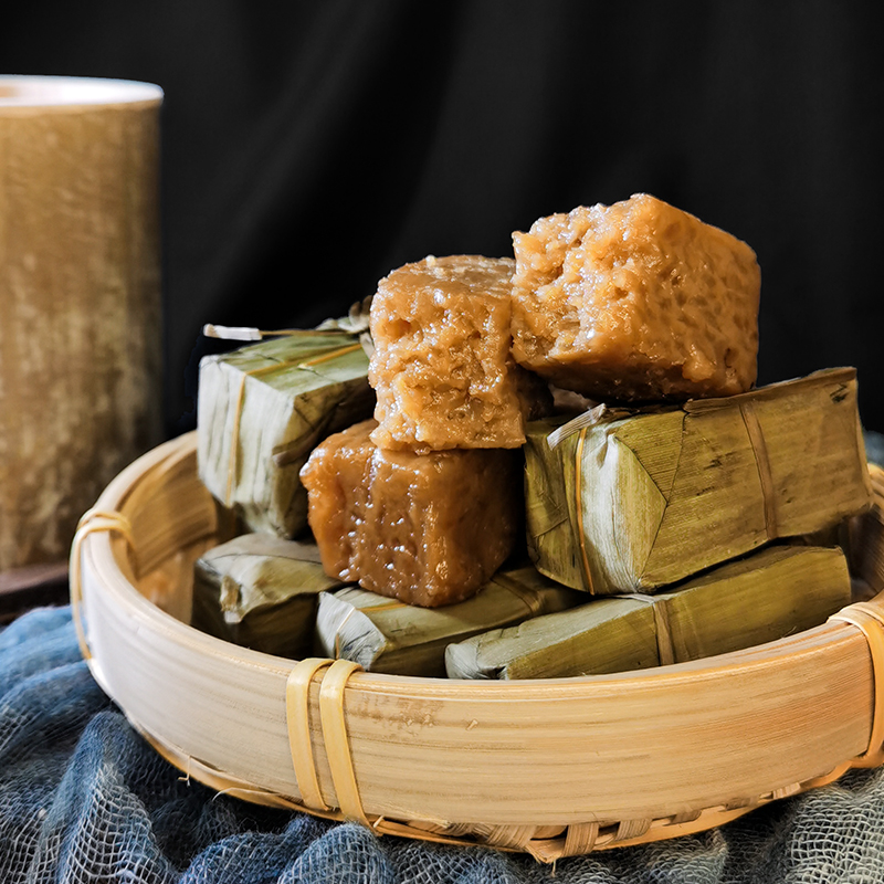虎钢馋四川泸州宜宾特产小吃小黄粑传统手工糯米糕点早餐点心竹叶糕