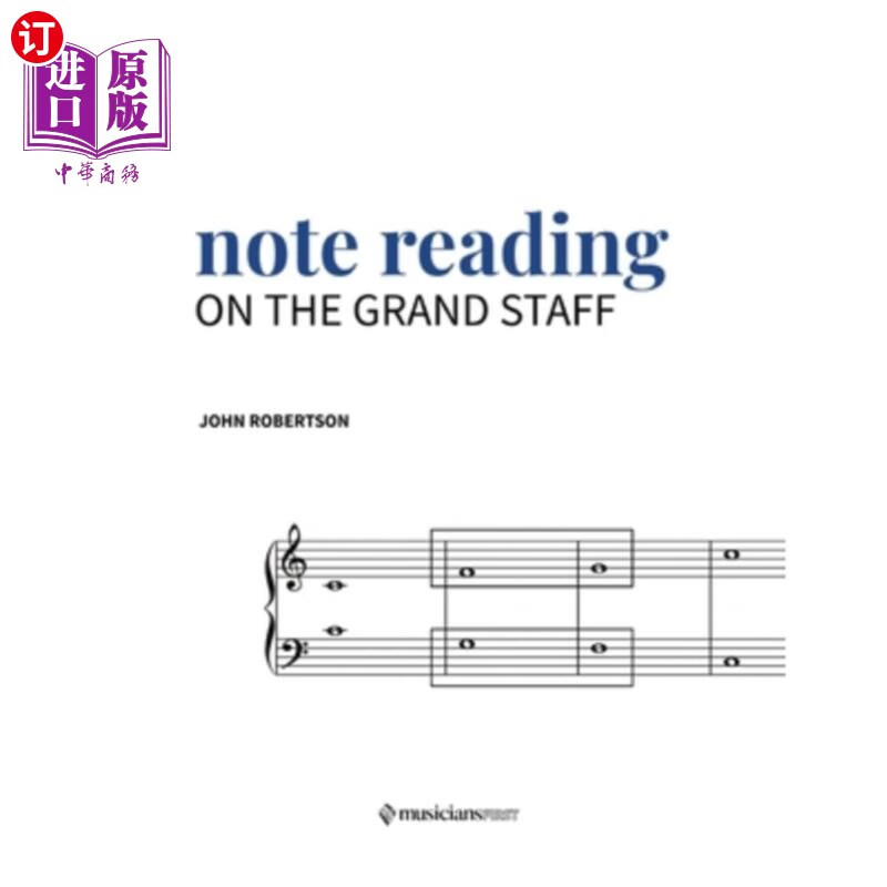 海外直订note reading on the grand staff 大五线谱上的注读