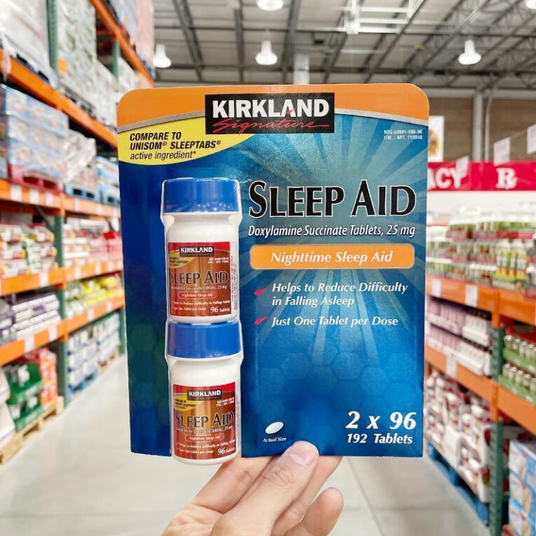 美国kirkland sleep aid doxylamine succinate 25mg 25mg