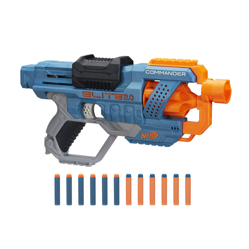 孩之宝（Hasbro）NERF热火儿童户外玩具软弹枪儿童节礼物精英2.0指挥官发射器E9486