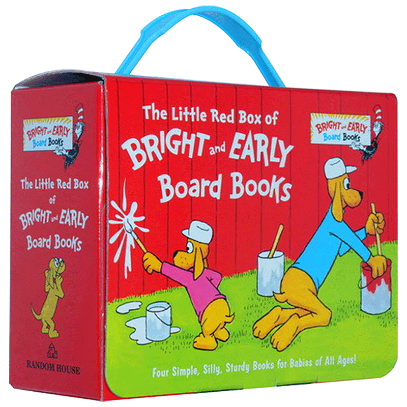 英文原版纸板书 the little red box of bright and early board