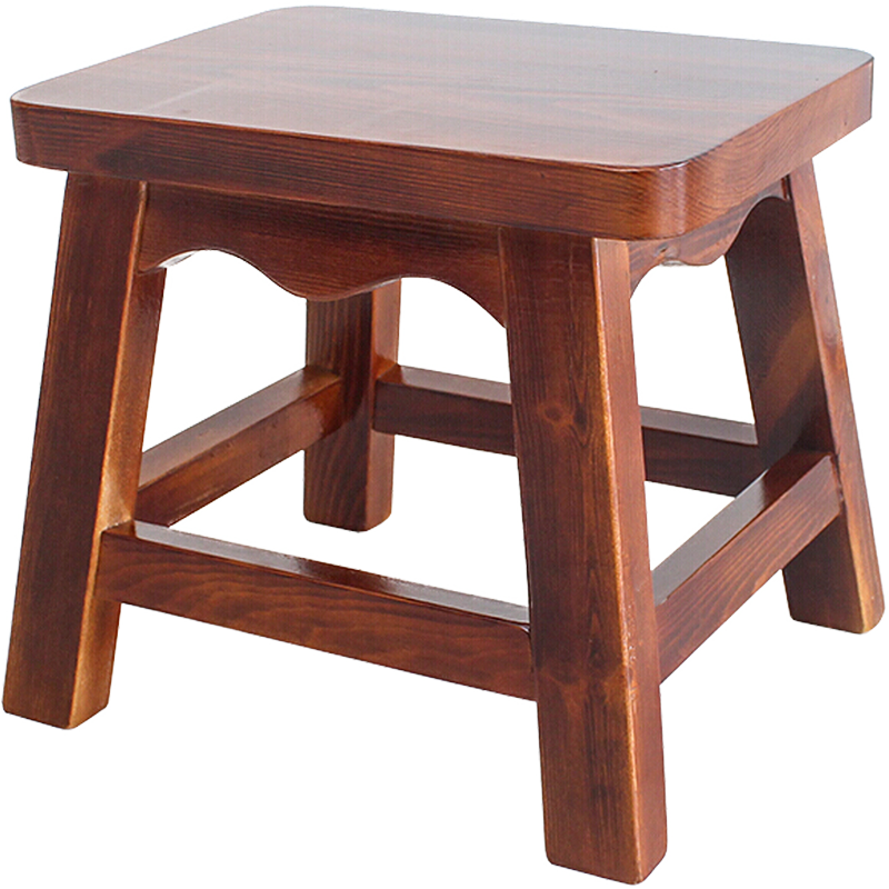 实木小板凳方凳客厅室内原木小凳子家用小矮凳木头凳子 实木方凳
