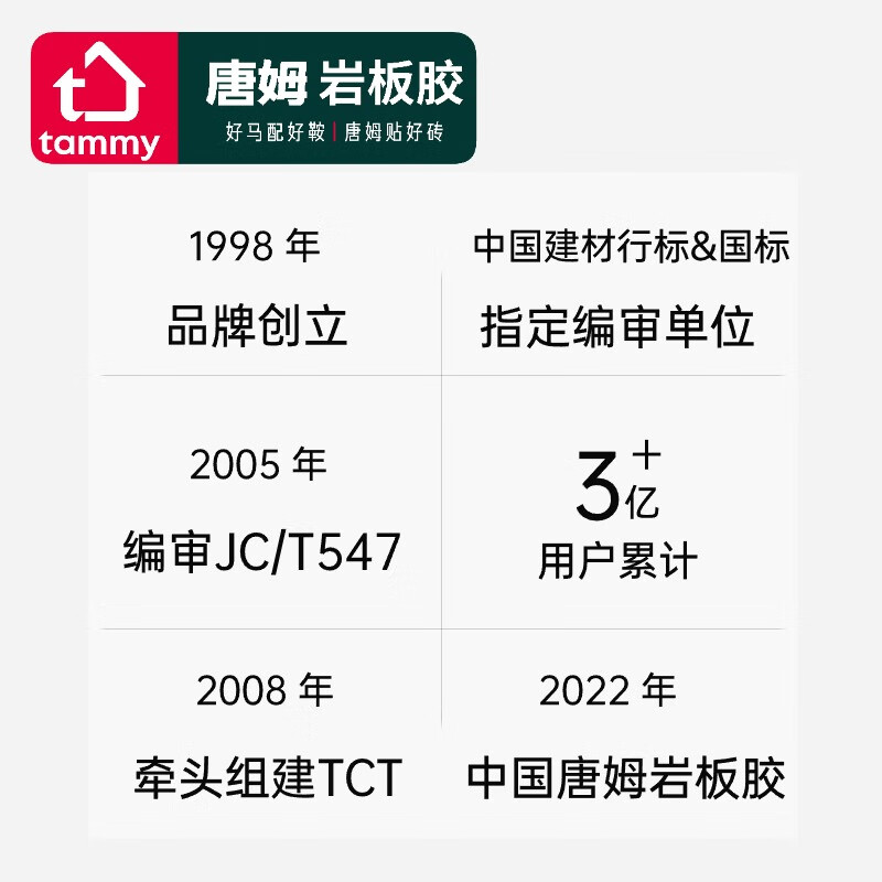 唐姆双组分背胶 快贴强力型 背涂胶 耐水耐候性强 20kg（25-33平米）