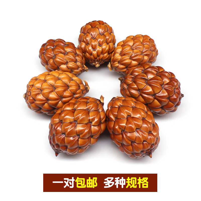 芳北怡铁树子铁树籽文玩菩提子原籽手串手把件把玩一对 趋近圆形45mm