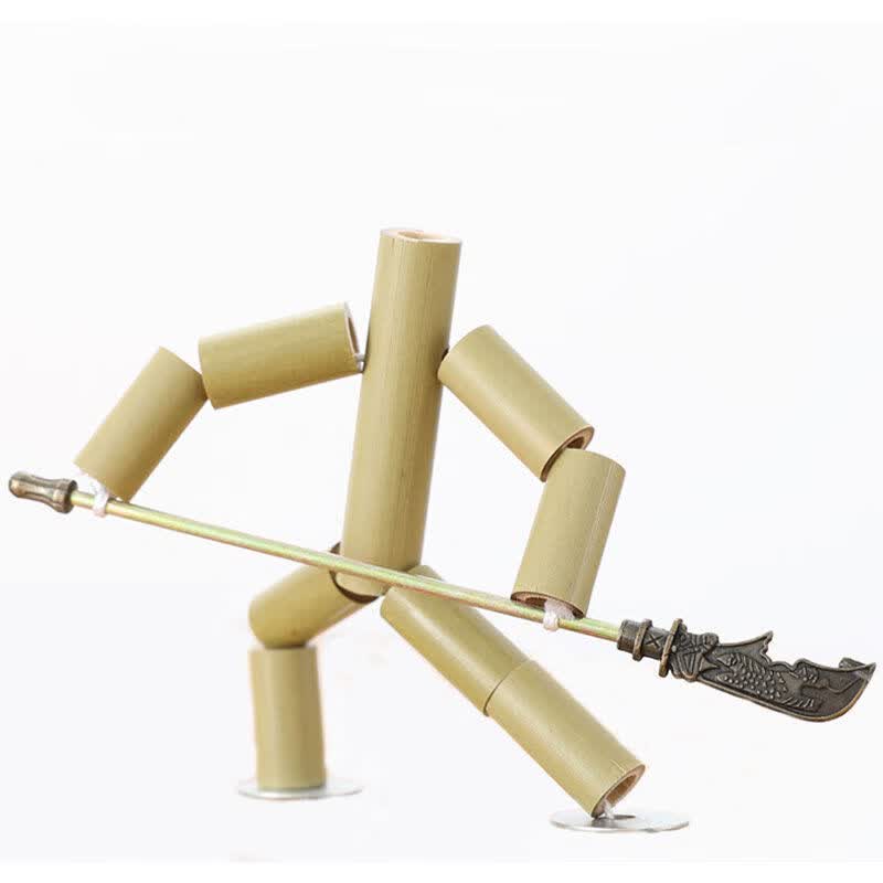 竹节人pk桌双人对战玩具小人孙悟空对打六年级diy手工