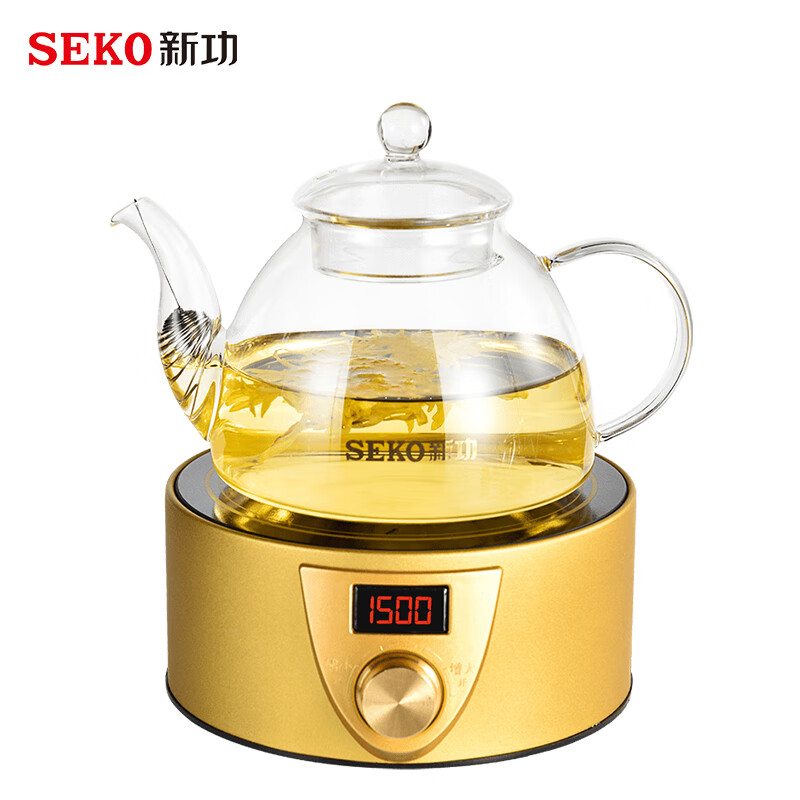 新功(seko)q6a电磁茶炉小型泡茶炉大功率电陶炉家用煮茶器智能烧水壶
