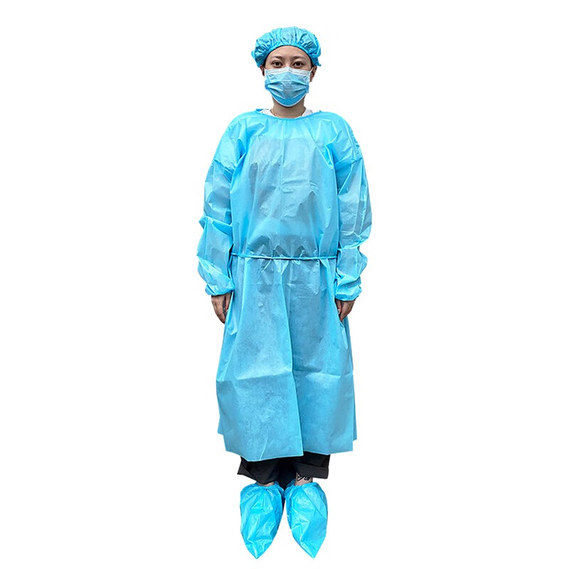 医用隔离衣一次性医护人员防护服工作服防疫套装专用手术蓝色全身