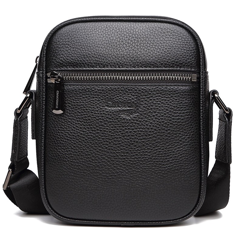 鳄鱼恤男包真皮单肩包 头层牛皮男士商务休闲单肩斜挎胸包背包手提包