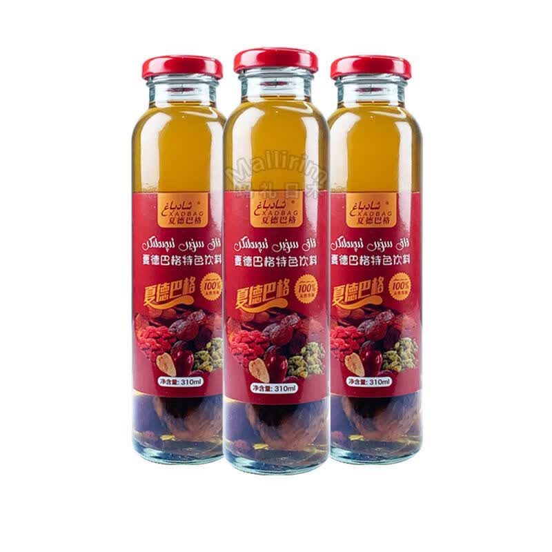 i新疆特色饮料夏德巴格杏干红枣葡萄干枸杞特色饮料310ml kak suyi 3