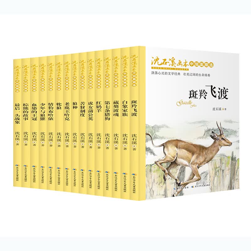 沈石溪画本新版（套装共15册）动物小说大王沈石溪经典作品合辑8-12岁