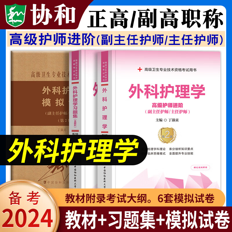 2024年协和护理学副主任护师主任护师高级护师进阶教材习题集模拟试卷内科外科妇产科儿科2023护理学正高副高高级职称考试用书协和高级护师进阶教材习题集含解析模拟试卷高级职称晋升正高副高考试用书 外科护
