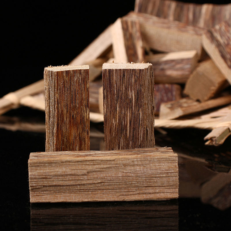 越南芽庄沉香乌木小块车珠牌子原碎料边角熏香药用专下打粉配囊袋 100