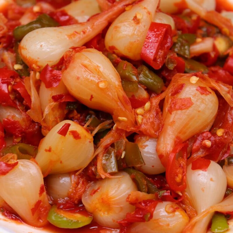 维霆云南德宏芒市特产水晶藠头酸甜辣爽口下饭剁椒腌荞头新鲜腌制