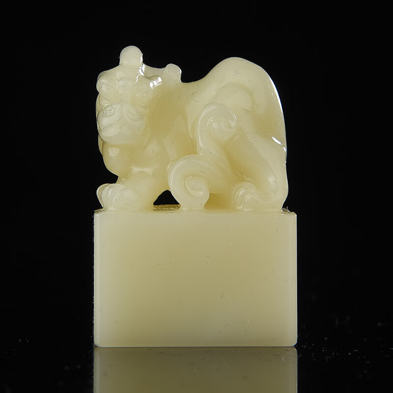 西泠印社寿山石古兽钮长方章印材孤品书法国画藏书章压角章手工篆刻