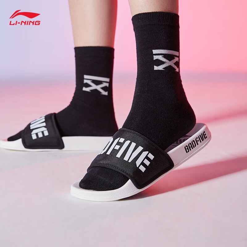 李宁拖鞋鞋子女鞋反伍 bd5 slide女子篮球场下拖鞋官方旗舰网abtq002