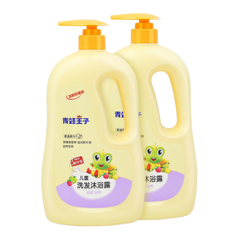 青蛙王子兒童洗發(fā)水沐浴露二合一兒童沐浴露嬰幼兒寶寶3-15歲小孩沐浴乳 1.18L兒童款沐浴露（檸檬精華）