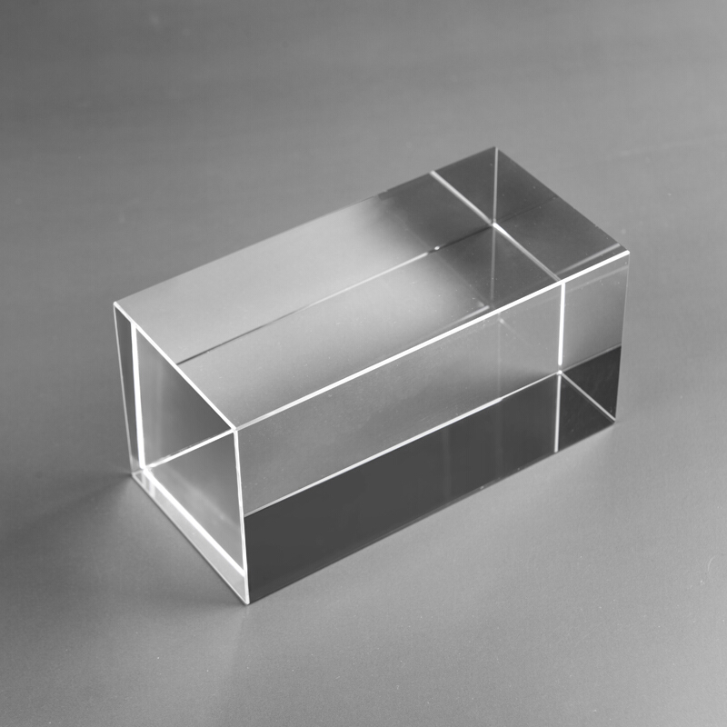 abdo 家里的装饰品客厅摆件玄关工艺品透明水晶方体长方形方块玻璃柱