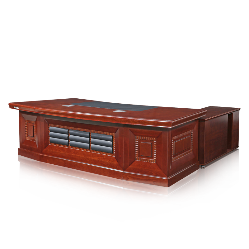 黎明 办公家具办公桌油漆实木贴皮工人大班台3.6米总裁老板经理桌班桌3600*1150*760mm