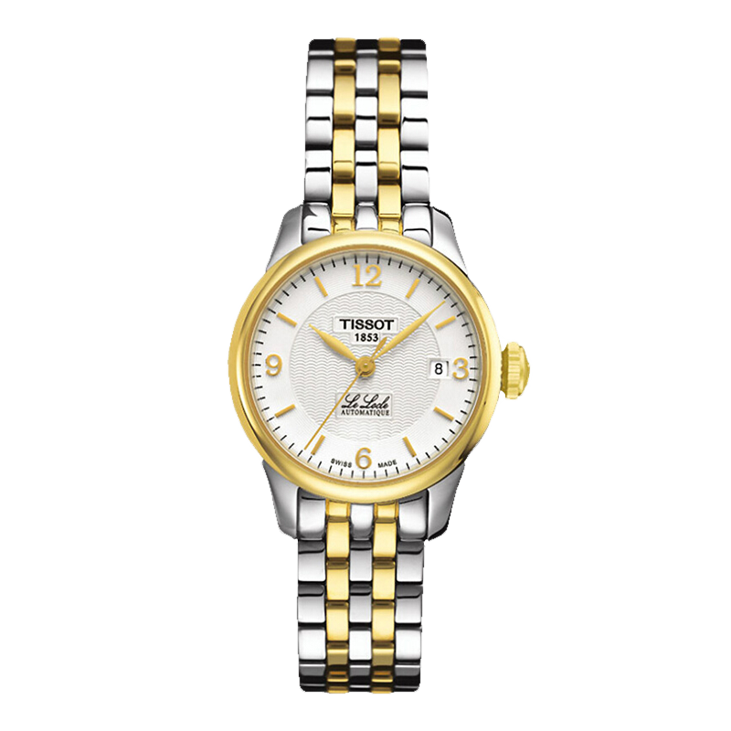 天梭 TISSOT 瑞士手表 力洛克系列腕表 钢带机械女表T41.2.183.34 3600.0元（合3600元/件）